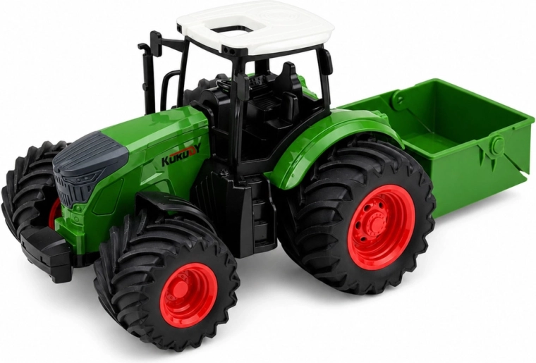 Tractor cu împrăștietor atașabil