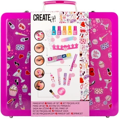 Create it! set de machiaj într-o valiză metalică