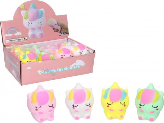 Unicorn de strâns 8 cm – jucărie antistres modelabilă