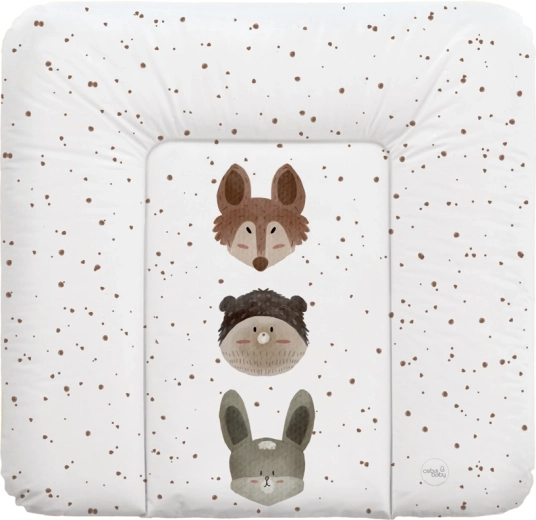 Ceba Baby saltea moale de schimbat pentru comodă basic cute animals 75 × 72 cm