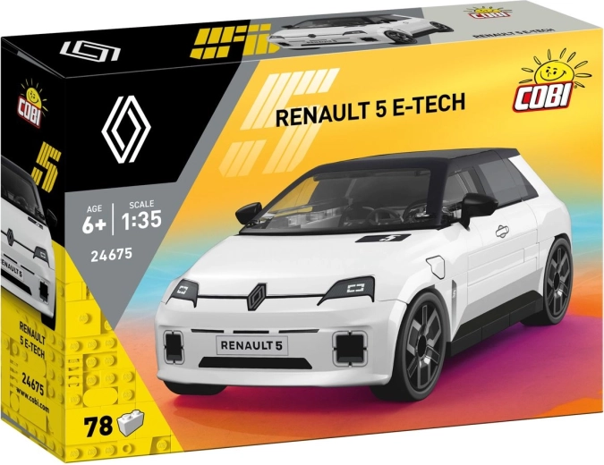Cobi Renault 5 e-tech electric 1:35 (78 de piese) - 1 bucată