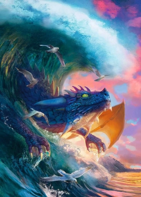 Puzzle 1000 piese – cursa dragonilor RAVENSBURGER