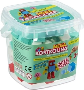 Mega plastilină mentă în găletușă cu 3 culori