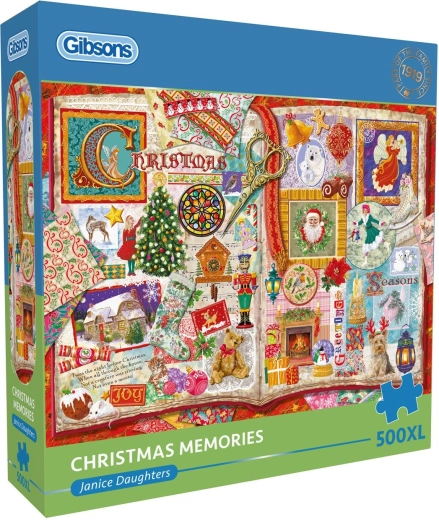 Puzzle GIBSONS Amintiri de Crăciun XL, 500 de piese