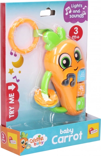 Jucărie morcov cu efecte 16 cm CAROTINA