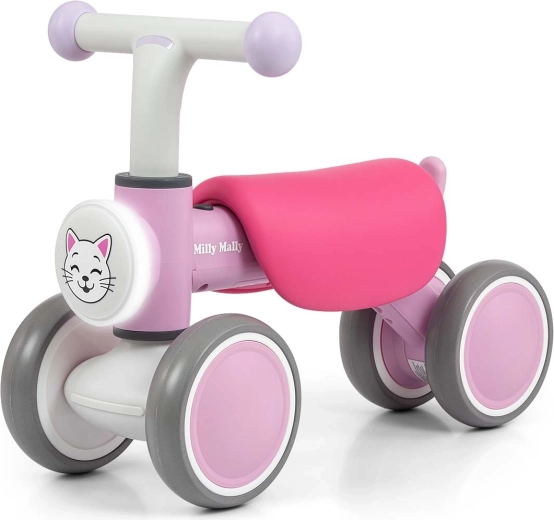 Bicicletă fără pedale pentru copii Milly Mally York roz