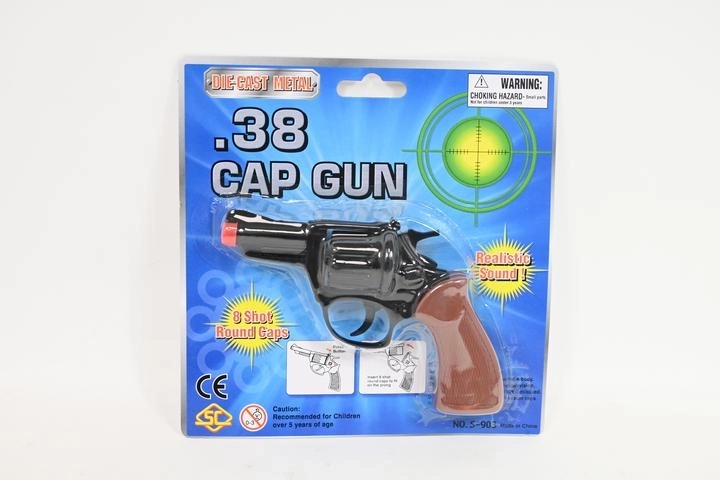 Pistol cu capse din metal, în stil revolver