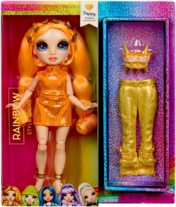 Păpușa Rainbow High Poppy cu 2 ținute
