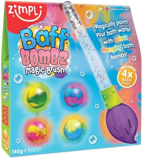 Bombe efervescente de baie cu pensulă magică ZIMPLI KIDS