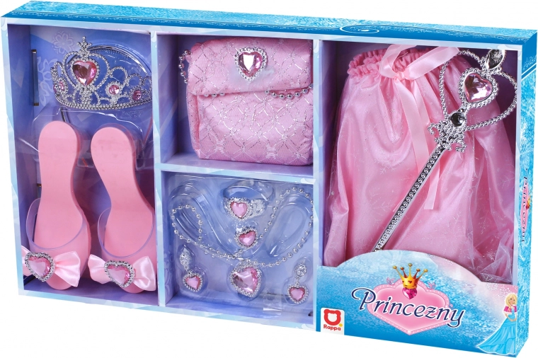 Set roz pentru prințesă – accesorii de costumație