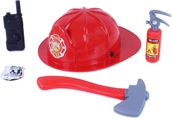 Set de pompier cu cască pe blister