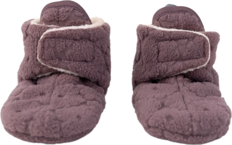 Botoșei din fleece Lodger Slipper Folklore mauve 3–6 luni
