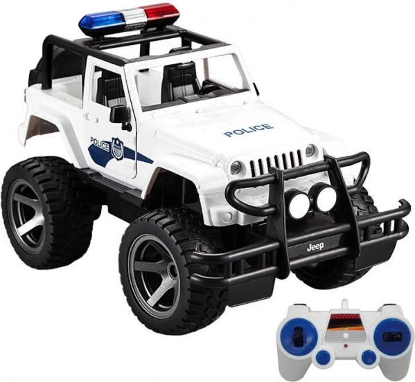 Mașină de poliție Jeep cu telecomandă 1:12 Double Eagle