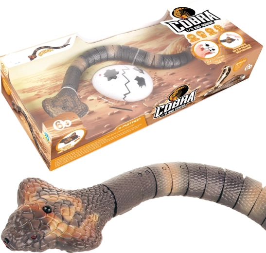Șarpe RC Cobra cu ochi luminoși și biomimetică