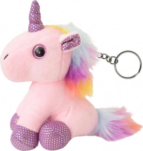 Pandantiv unicorn de pluș roz