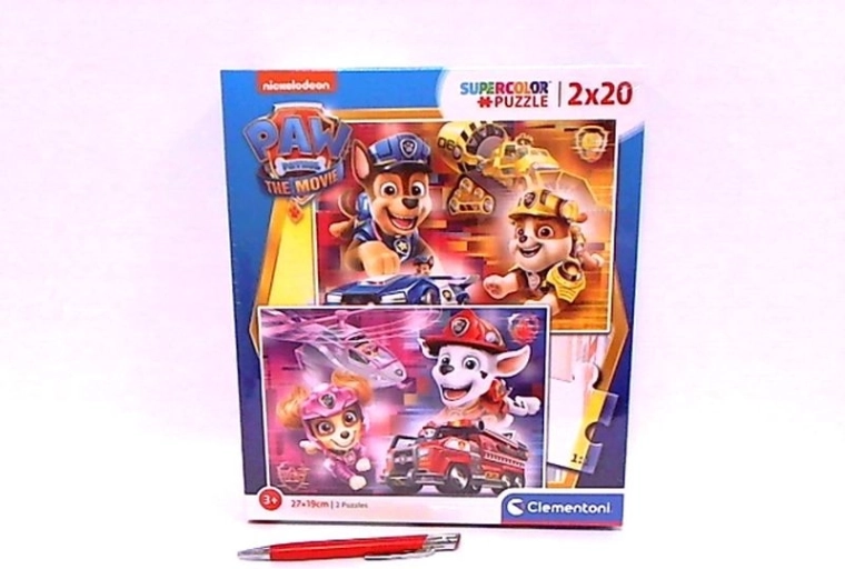 Puzzle Clementoni 2×20 SuperColor Patrula Cățelușilor