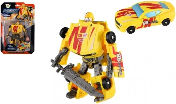 Robot galben transformabil – mașină 14 cm
