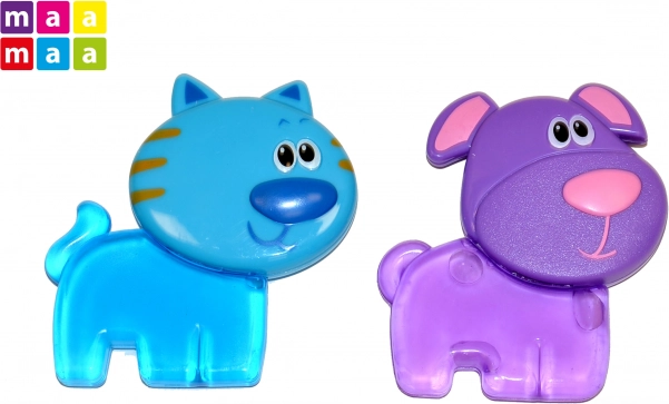 Inel de dentiție răcoritor pentru bebeluși – cățel sau pisicuță – Căţeluş