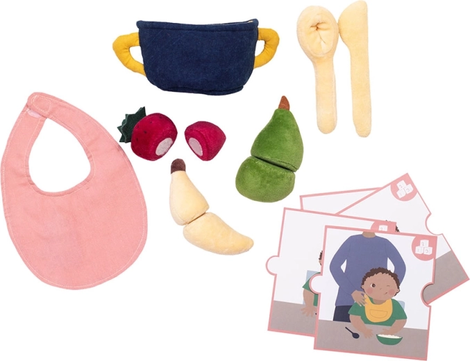 Rubens Barn Baby set de accesorii pentru hrănirea păpușilor