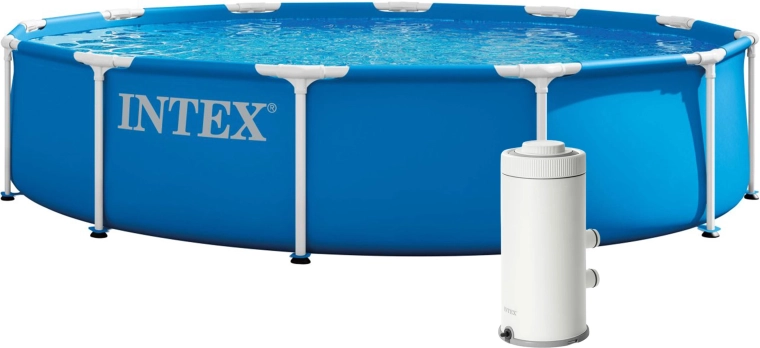 Bazin de grădină Intex cu cadru 305 × 76 cm cu pompă de filtrare