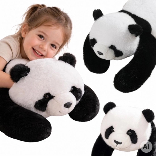 Panda senzorială din pluș cu greutate WOOPIE, 2,5 kg