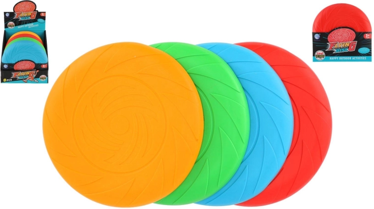 Farfurie zburătoare din silicon – set de 8 bucăți, 4 culori