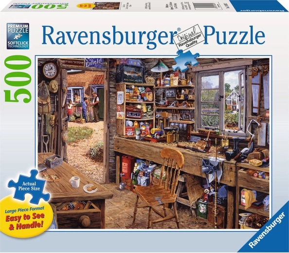 Puzzle Ravensburger Atelierul tatei XXL 500 de piese