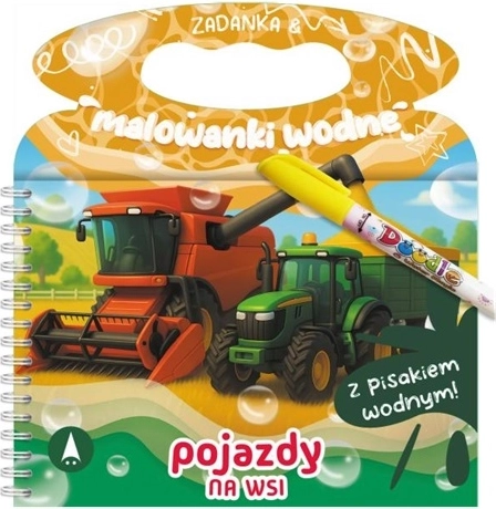 Sarcini și planșe de colorat cu apă – vehicule la fermă