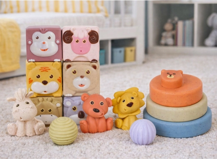 Texturi și forme variate pentru dezvoltare senzorială