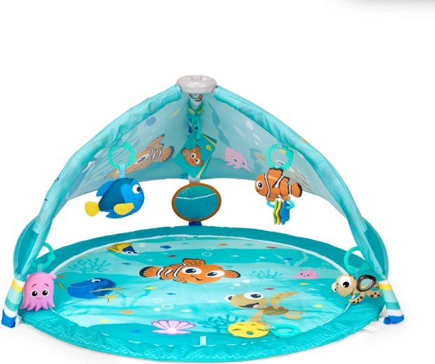 Covoraș de joacă Bright Starts pentru dezvoltarea motricității și simțurilor Disney Baby Nemo Pop ’N Wiggle
