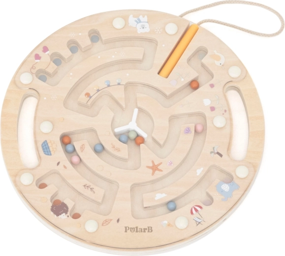 Labirint magnetic din lemn PolarB Viga Toys