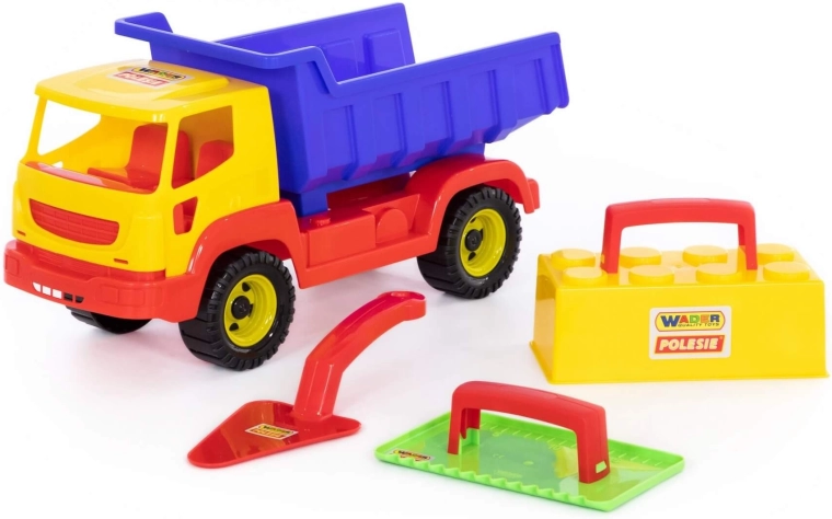 Camion basculant cu unelte de zidar