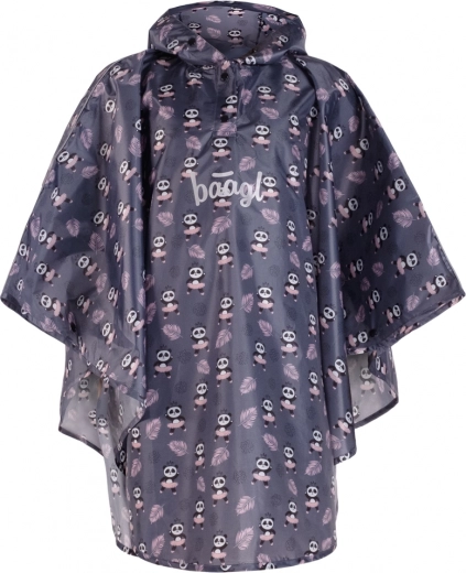 poncho de ploaie pentru copii panda Baagl XS (90–110 cm)