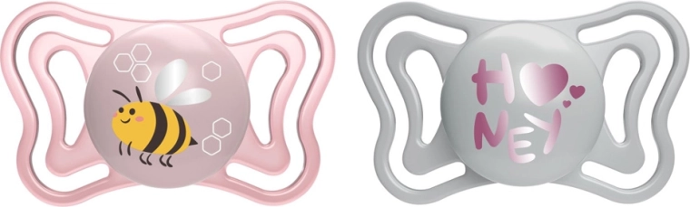 Chicco Physio Light suzete din silicon roz, 2–6 luni, 2 buc.