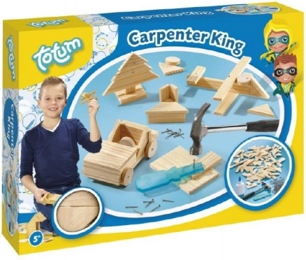 Tâmplarul isteț – set de tâmplărie din lemn pentru copii