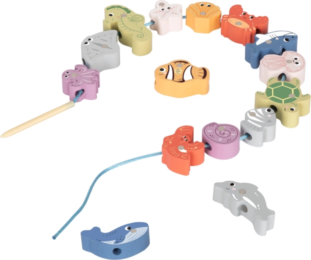 Înșirarea formelor marine pentru motricitate fină