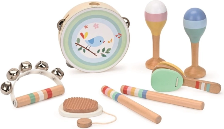 Set de instrumente muzicale Lelin cu păsărică