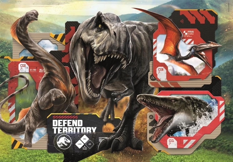 CLEMENTONI puzzle Lumea Jurasică MAXI 24 piese