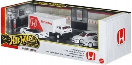 Set cadou Hot Wheels Premium Honda 4 buc.