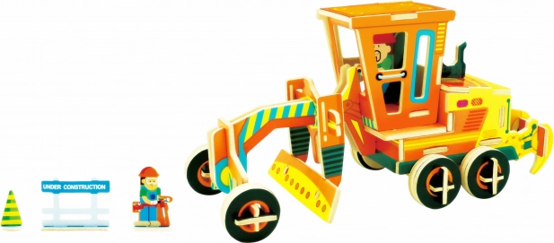 Puzzle 3D din lemn – greder ROBOTIME (48 piese)