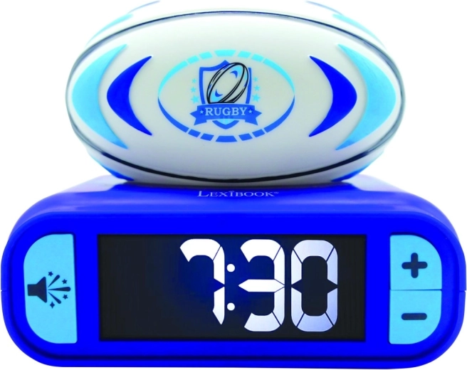 Ceas deșteptător Lexibook rugby cu minge luminoasă