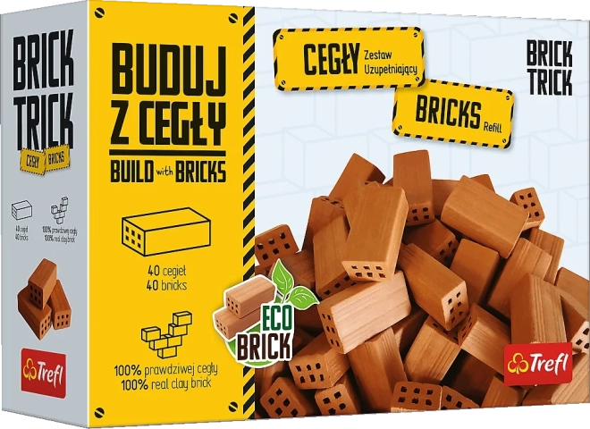 Trefl Brick Trick set suplimentar de cărămizi lungi – 40 buc.