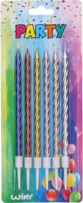 Lumânări colorate cu suporturi
