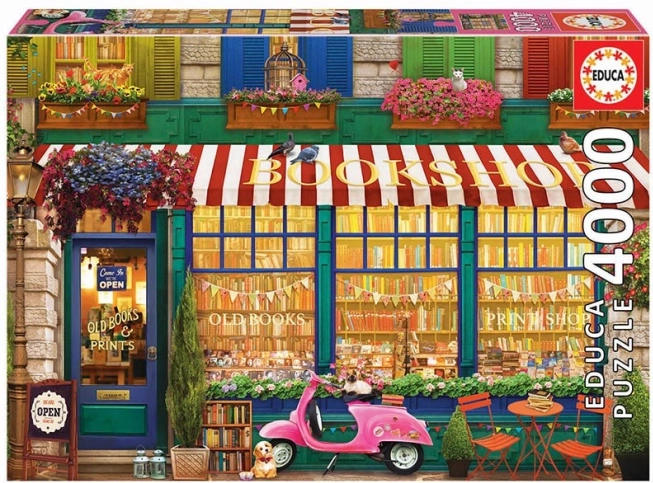 Puzzle Librărie Vintage 4000 Piese