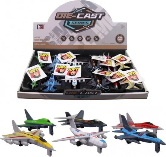 Avioane pentru copii 10 cm - set 12 buc
