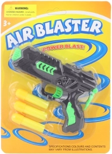 Pistol din plastic cu gloanțe din spumă pentru copii