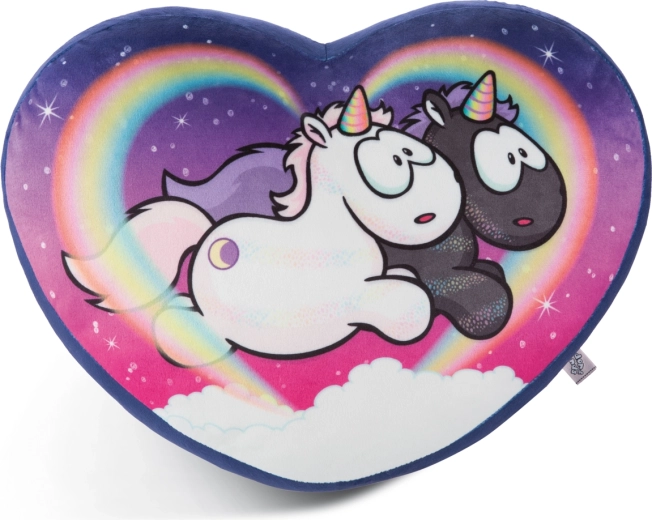 Pernă NICI unicorn Star Bringer și Moon Keeper, inimă