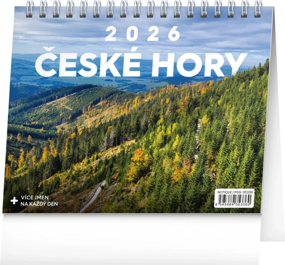 Calendar de birou Munții Cehi 2026