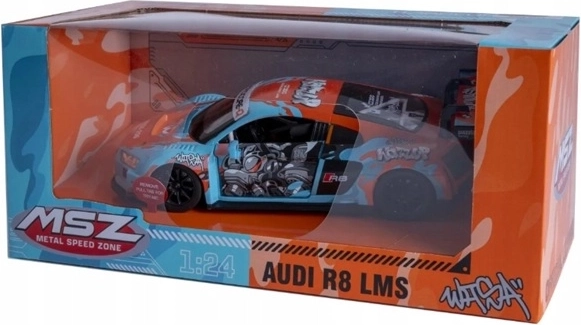 Model auto MSZ Audi R8 LMS cu efect sonor, albastru deschis