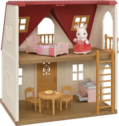 Sylvanian Families casa de bază cu acoperiș roșu